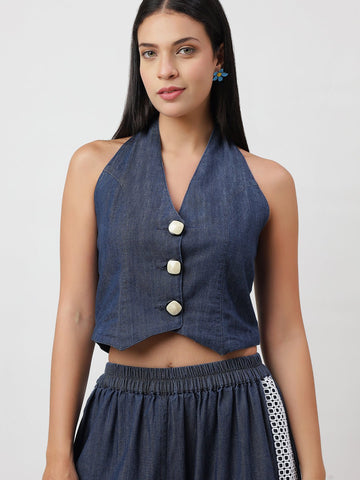Denim Straight - Leg Co - ord - THE STYIO DIVAAS
